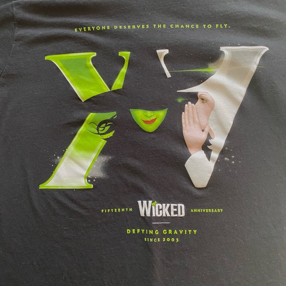 Wicked 15th anniversary black tee - Picture 4 of 7